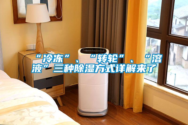 “冷凍”、“轉(zhuǎn)輪”、“溶液”三種除濕方式詳解來(lái)了