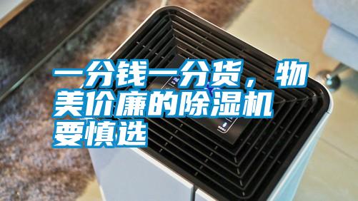 一分錢一分貨，物美價(jià)廉的除濕機(jī)要慎選