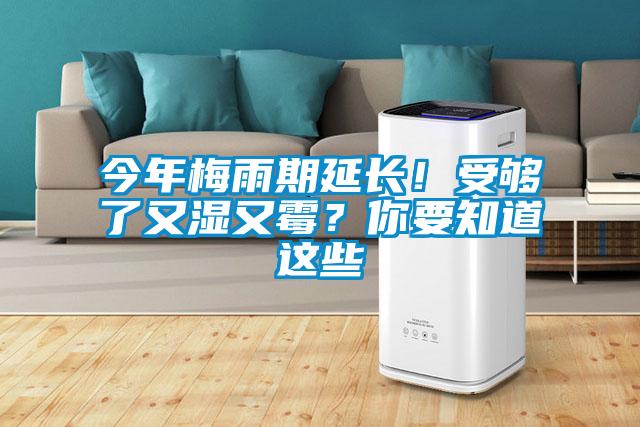 今年梅雨期延長！受夠了又濕又霉？你要知道這些
