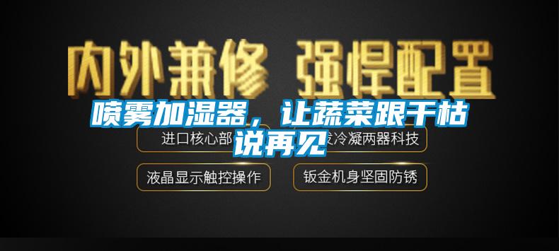 噴霧加濕器，讓蔬菜跟干枯說再見
