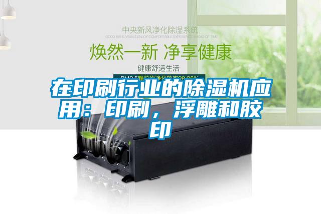 在印刷行業(yè)的除濕機(jī)應(yīng)用：印刷，浮雕和膠印
