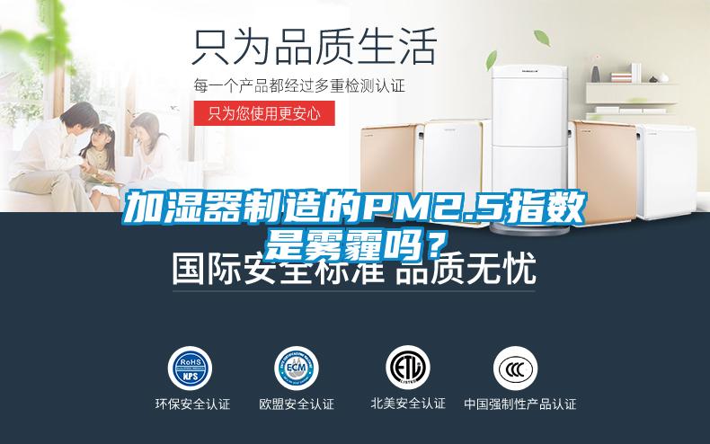 加濕器制造的PM2.5指數(shù)是霧霾嗎？