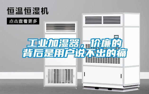 工業(yè)加濕器，價(jià)廉的背后是用戶(hù)說(shuō)不出的痛