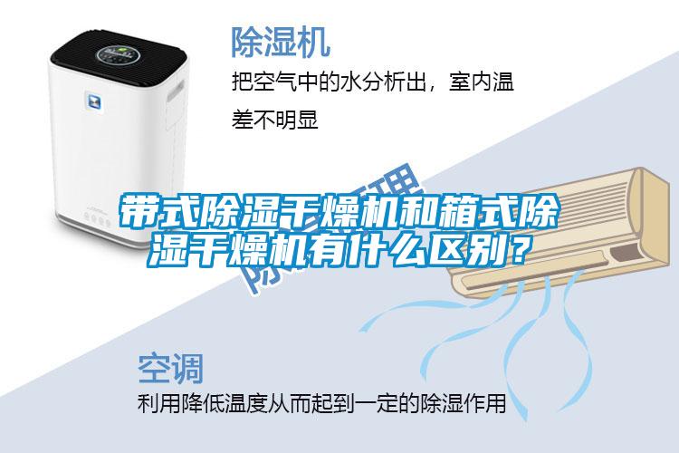 帶式除濕干燥機和箱式除濕干燥機有什么區(qū)別？