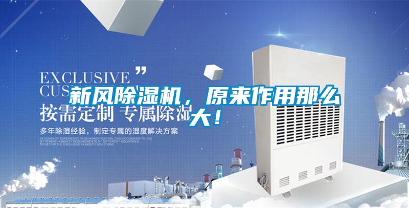 新風(fēng)除濕機(jī)，原來作用那么大！