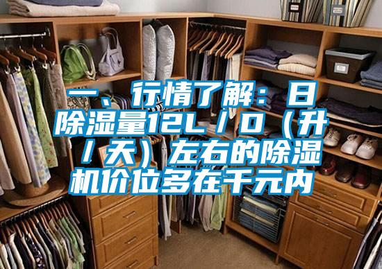 一、行情了解：日除濕量12L／D（升／天）左右的除濕機價位多在千元內(nèi)