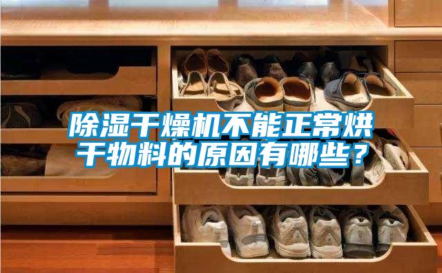 除濕干燥機(jī)不能正常烘干物料的原因有哪些？