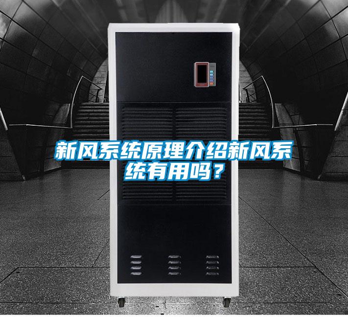 新風(fēng)系統(tǒng)原理介紹新風(fēng)系統(tǒng)有用嗎？