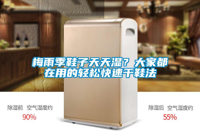 梅雨季鞋子天天濕？大家都在用的輕松快速干鞋法