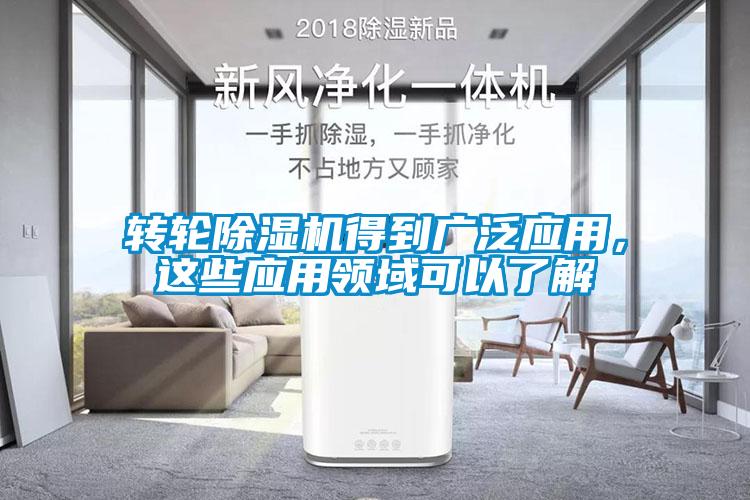 轉(zhuǎn)輪除濕機(jī)得到廣泛應(yīng)用，這些應(yīng)用領(lǐng)域可以了解