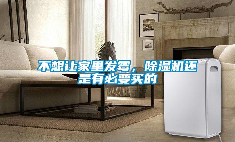不想讓家里發(fā)霉，除濕機(jī)還是有必要買的