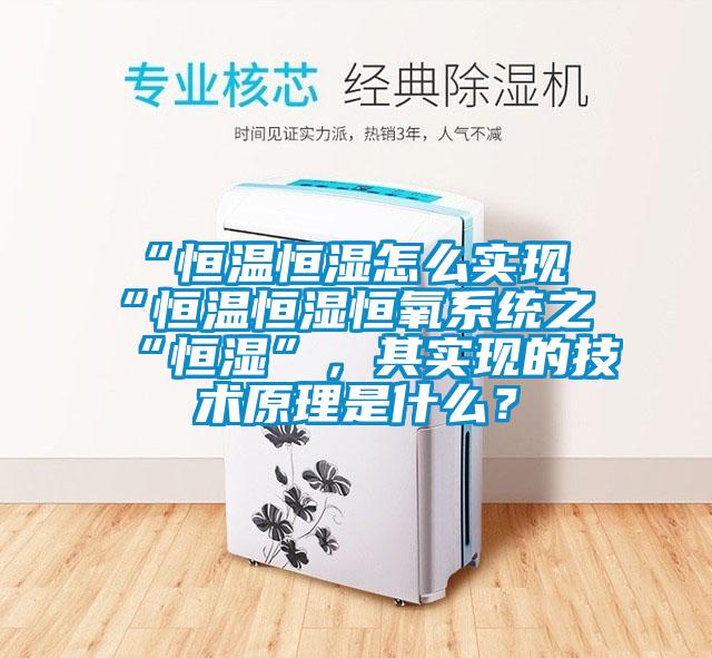 “恒溫恒濕怎么實(shí)現(xiàn)“恒溫恒濕恒氧系統(tǒng)之“恒濕”，其實(shí)現(xiàn)的技術(shù)原理是什么？