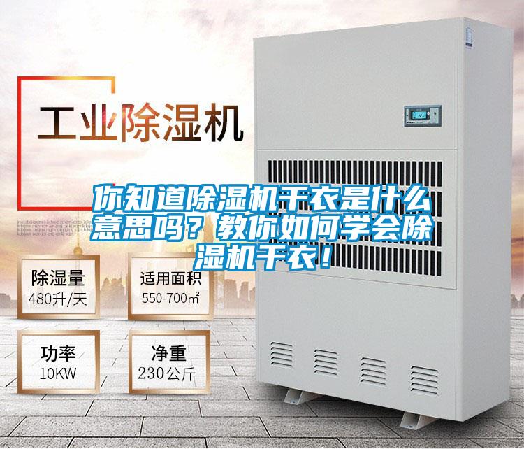 你知道除濕機(jī)干衣是什么意思嗎？教你如何學(xué)會(huì)除濕機(jī)干衣！