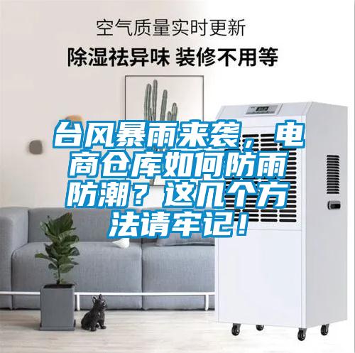 臺風(fēng)暴雨來襲，電商倉庫如何防雨防潮？這幾個方法請牢記！