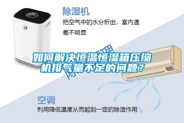 如何解決恒溫恒濕箱壓縮機排氣量不足的問題？