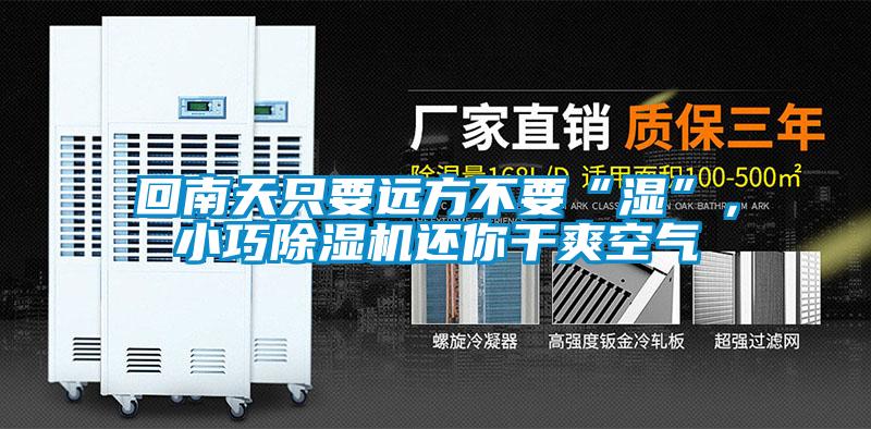 回南天只要遠(yuǎn)方不要“濕”，小巧除濕機(jī)還你干爽空氣