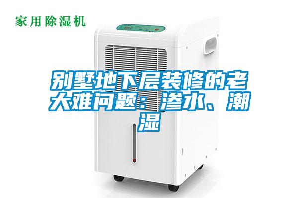 別墅地下層裝修的老大難問題：滲水、潮濕
