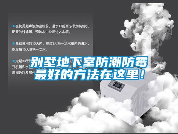 別墅地下室防潮防霉最好的方法在這里！