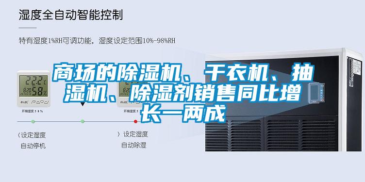 商場(chǎng)的除濕機(jī)、干衣機(jī)、抽濕機(jī)、除濕劑銷售同比增長一兩成