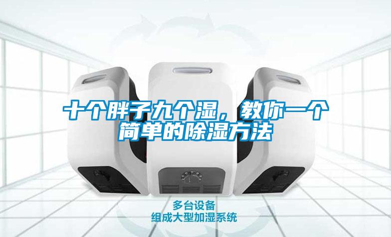 十個胖子九個濕，教你一個簡單的除濕方法