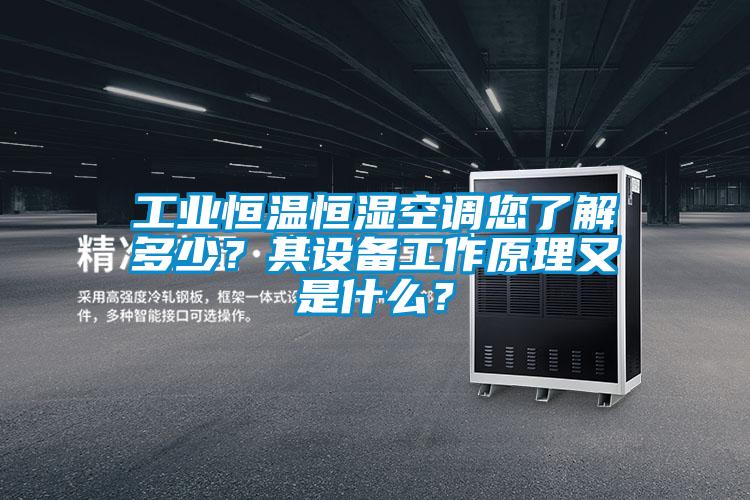 工業(yè)恒溫恒濕空調(diào)您了解多少？其設(shè)備工作原理又是什么？