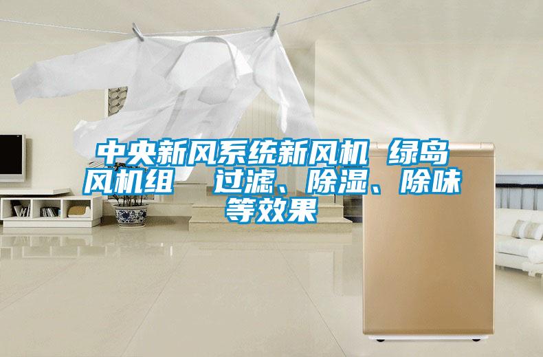 中央新風(fēng)系統(tǒng)新風(fēng)機(jī) 綠島風(fēng)機(jī)組  過濾、除濕、除味等效果