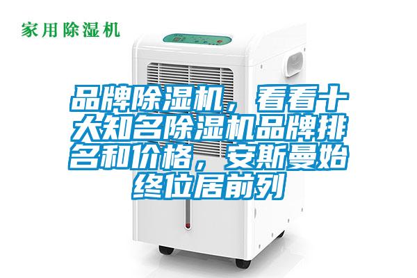 品牌除濕機，看看十大知名除濕機品牌排名和價格，安斯曼始終位居前列
