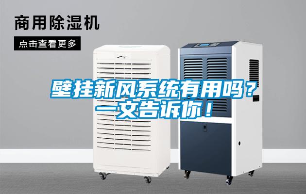 壁掛新風(fēng)系統(tǒng)有用嗎？一文告訴你！