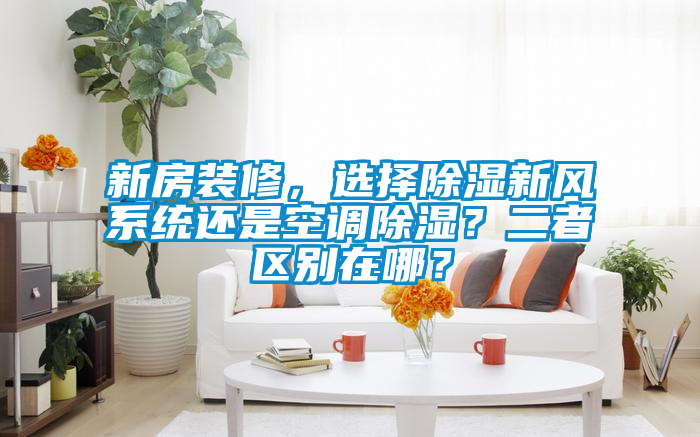 新房裝修，選擇除濕新風(fēng)系統(tǒng)還是空調(diào)除濕？二者區(qū)別在哪？