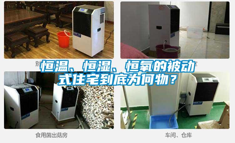 恒溫、恒濕、恒氧的被動式住宅到底為何物？