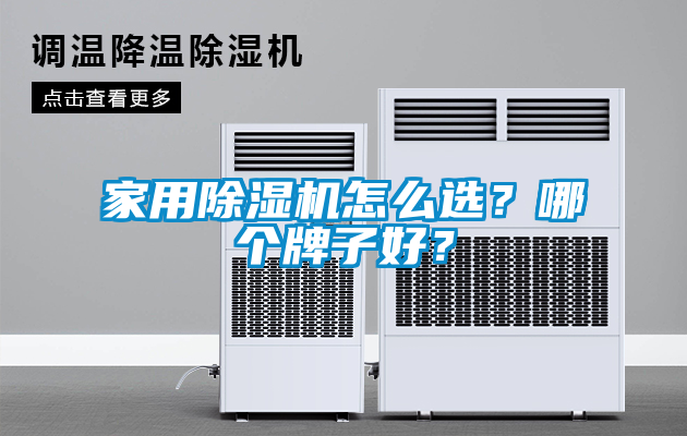 家用除濕機怎么選？哪個牌子好？