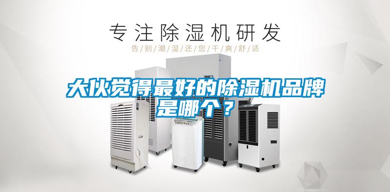 大伙覺得最好的除濕機品牌是哪個？