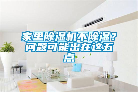 家里除濕機(jī)不除濕？問題可能出在這五點(diǎn)