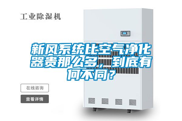 新風(fēng)系統(tǒng)比空氣凈化器貴那么多，到底有何不同？