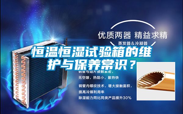 恒溫恒濕試驗(yàn)箱的維護(hù)與保養(yǎng)常識？