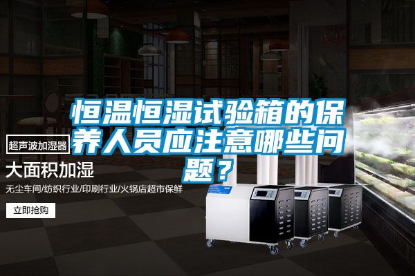 恒溫恒濕試驗(yàn)箱的保養(yǎng)人員應(yīng)注意哪些問題？