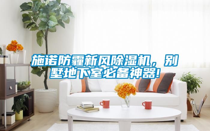 施諾防霾新風(fēng)除濕機(jī)，別墅地下室必備神器!