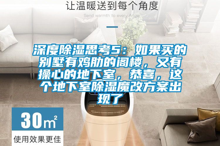深度除濕思考5：如果買的別墅有雞肋的閣樓，又有操心的地下室，恭喜，這個地下室除濕魔改方案出現(xiàn)了