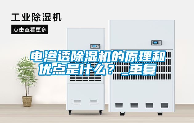 電滲透除濕機的原理和優(yōu)點是什么？_重復