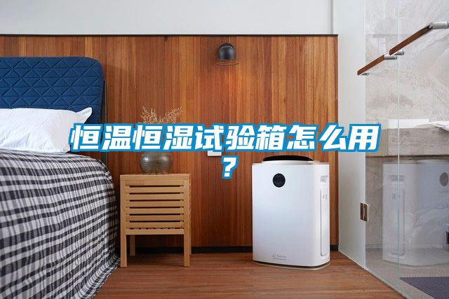 恒溫恒濕試驗(yàn)箱怎么用？