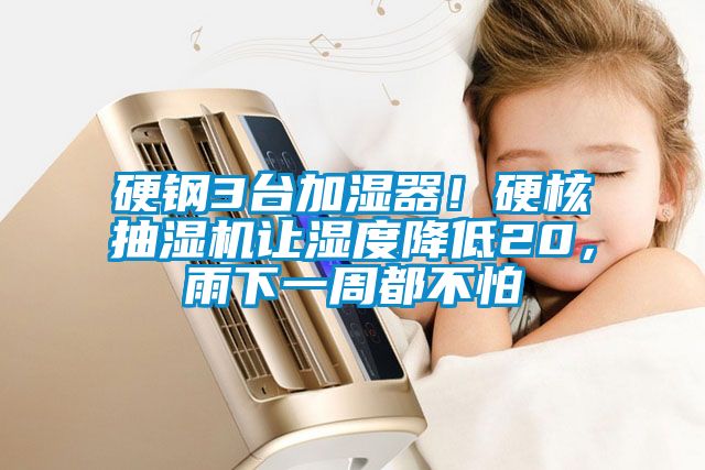 硬鋼3臺加濕器！硬核抽濕機(jī)讓濕度降低20，雨下一周都不怕