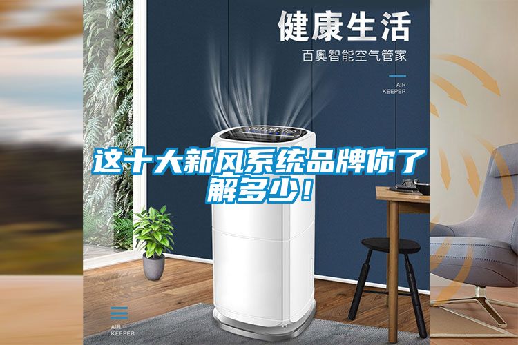 這十大新風(fēng)系統(tǒng)品牌你了解多少！