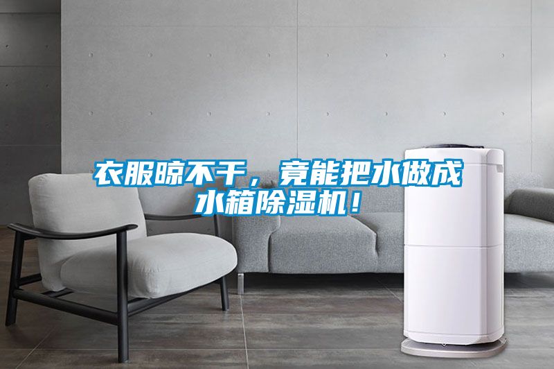 衣服晾不干，竟能把水做成水箱除濕機！
