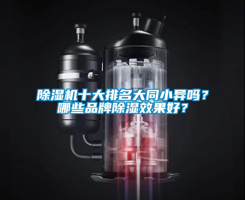 除濕機十大排名大同小異嗎？哪些品牌除濕效果好？