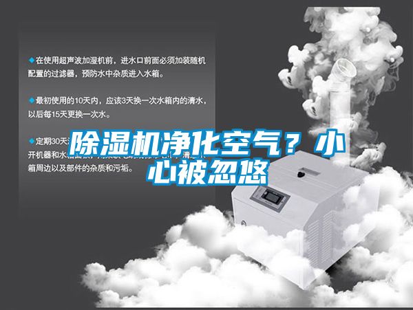 除濕機凈化空氣？小心被忽悠
