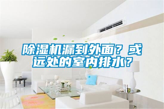 除濕機(jī)漏到外面？或遠(yuǎn)處的室內(nèi)排水？