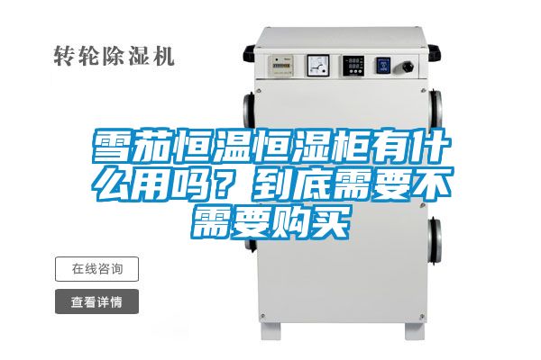 雪茄恒溫恒濕柜有什么用嗎？到底需要不需要購買