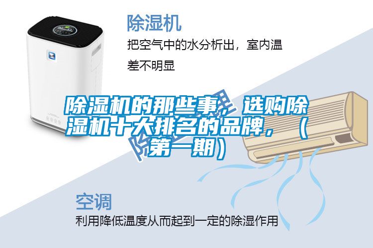 除濕機(jī)的那些事，選購除濕機(jī)十大排名的品牌，（第一期）
