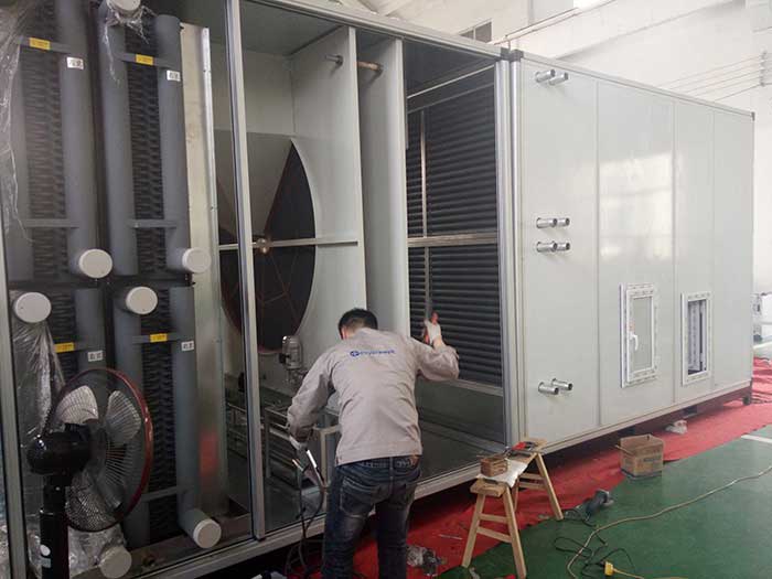 威海某大型化工企業(yè)兩臺10%濕度，40000風量2臺除濕機組
